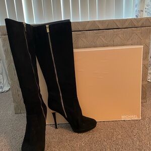 Michael Kors Black Knee High Boots